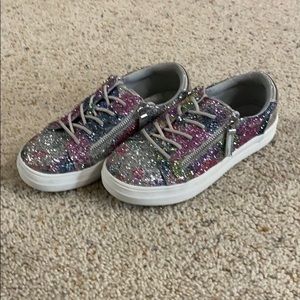 Glitter Zipper Sneaker